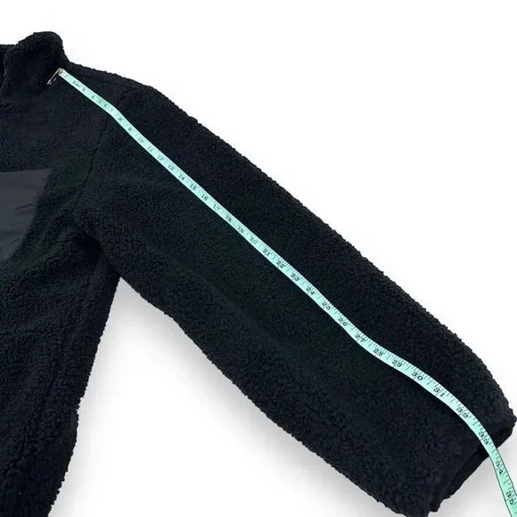 INC International Concepts Sherpa Jacket Mens Size Large L Black Full Zip Fleece - Picture 12 of 12